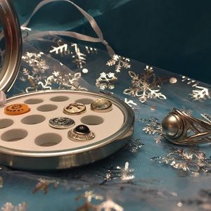 Kameleon interchangeable sterling silver ring